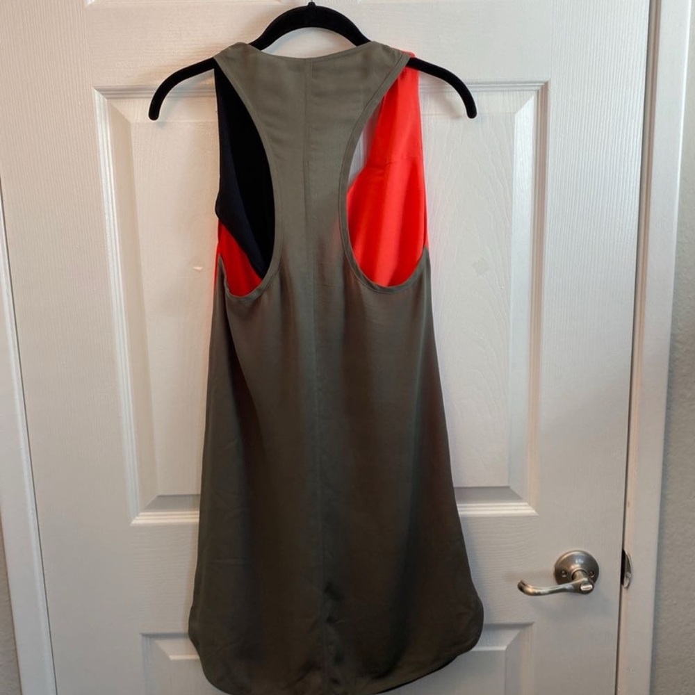 Alexander Wang silk crepe color block dress - Picture 2 of 4